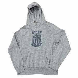 Campus Crew Duke University Crest Embroidered Gray Hoodie Men's Small